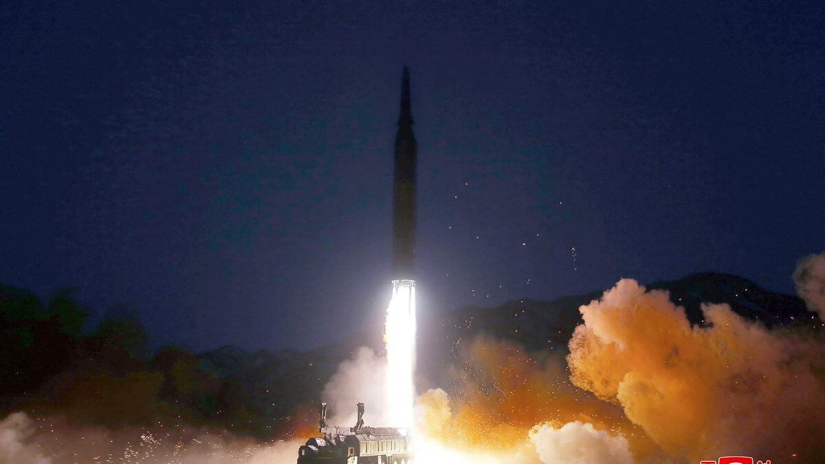 FILE - This photo provided by the North Korean government shows what it says is a test launch...