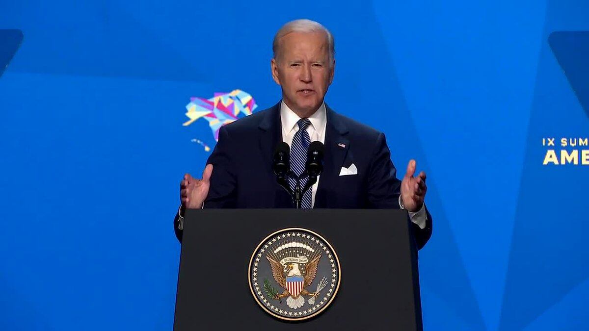 President Biden speaks at the 2022 Summit of the Americas