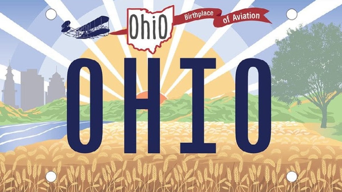 A new licence plate will be available in Ohio by the end of 2021.