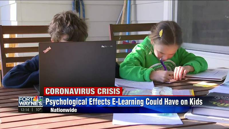 Psychological effects of e-learning on kids