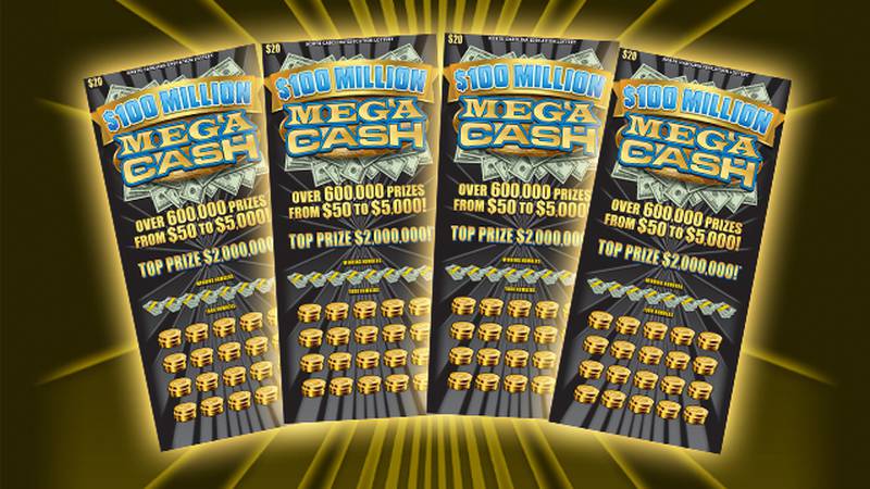 $100 Million Mega Cash scratch-off lottery ticket