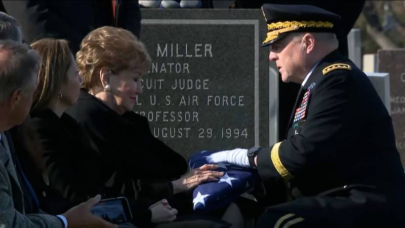 Longtime public servant Bob Dole was buried Wednesday with military honors at Arlington...