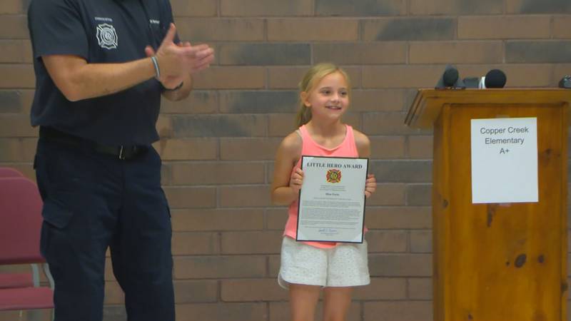 Rhae Parks was honored for her heroics.