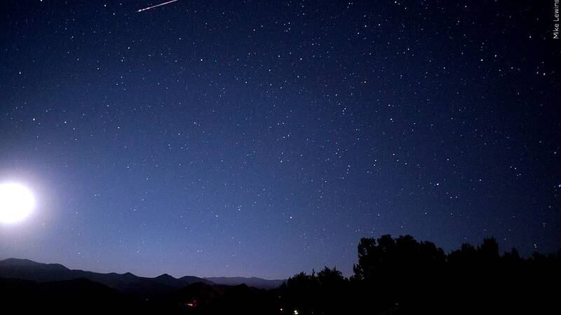 FILE - The Eta Aquariids meteor shower is shown in 2012.