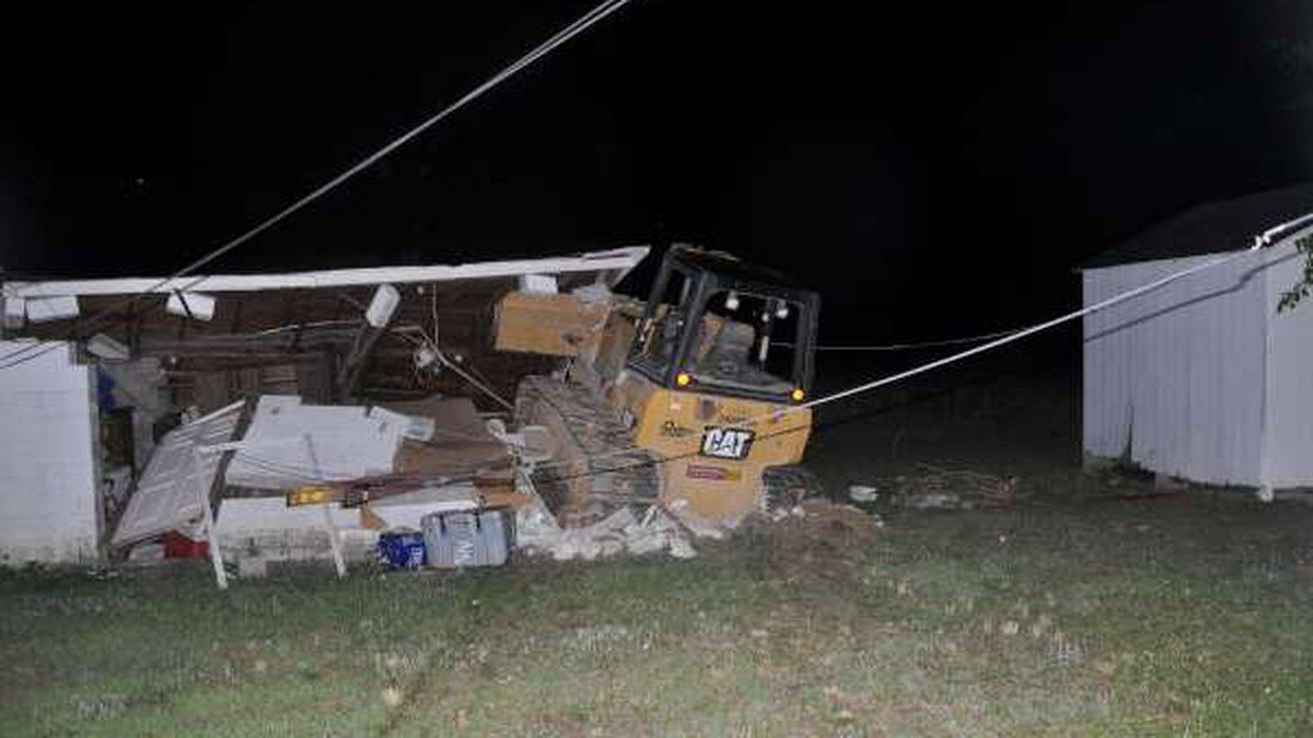 Deputies found the bulldozer still running when they arrived on scene at Jollystreet Road.