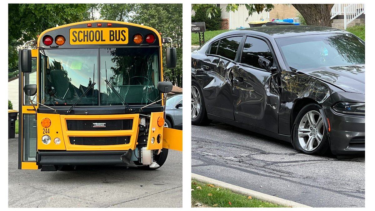 An FWCS bus was involved in a crash on Lois Lane, off of Getz Road, Wednesday morning.