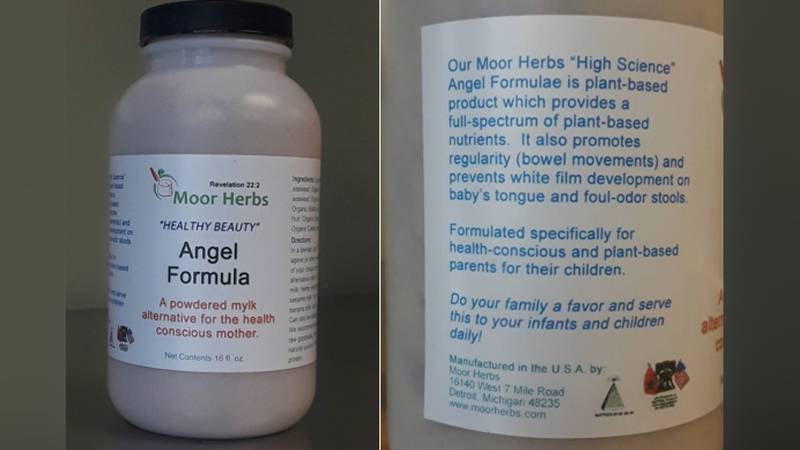 Moor Herbs' “Angel Formula” was sold through the company’s Detroit retail store and online. It...