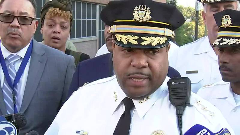 John Stanford, the deputy commissioner of Philadelphia Police Department, decries the loss of a...