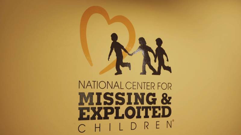 Photo still of the logo for the National Center for Missing and Exploited Children.