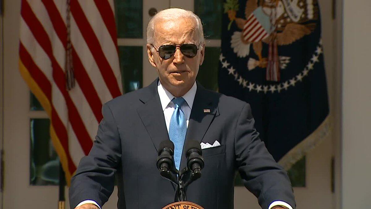 Biden thanked the medical team and everyone who wished him well during a speech on July 27....