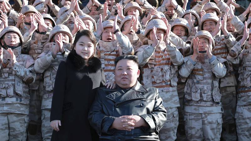 This undated photo provided on Nov. 27, 2022, by the North Korean government shows North Korean...