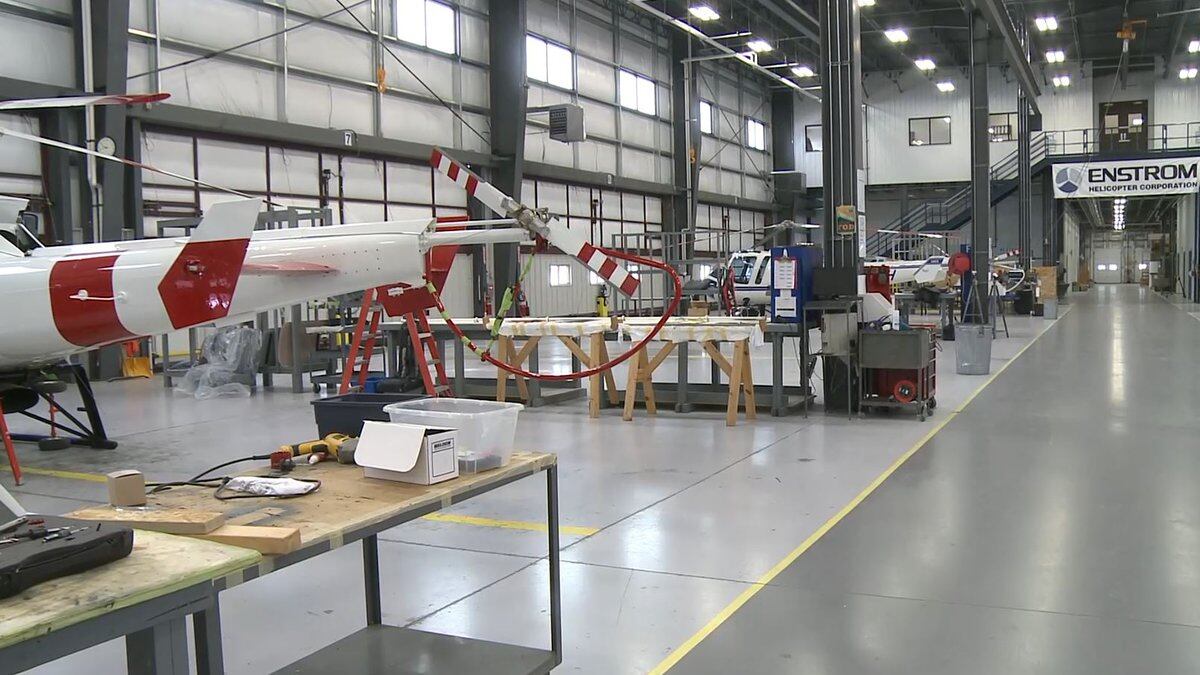  Enstrom Helicopter Corporation in Menominee. (WLUC Photo) 