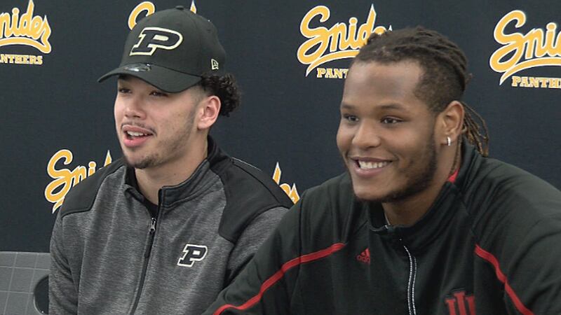 Snider Panthers Domanick Moon and DJ Moore sign with Big Ten schools.