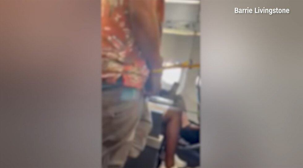 The man was detained during the flight after the apparent attack on a flight attendant on...