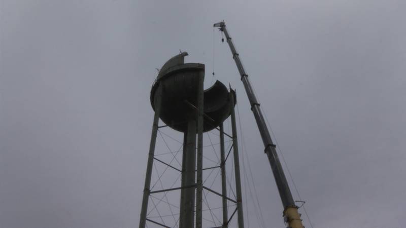 The City of Fort Wayne capped off a new water tower on Wednesday, June 8, 2022.