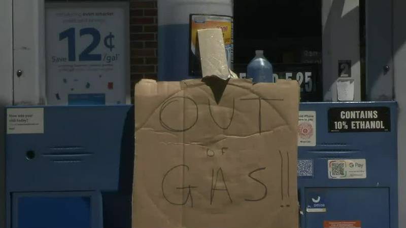 An Amherst, Massachusetts, gas station drained its tank due to high prices.