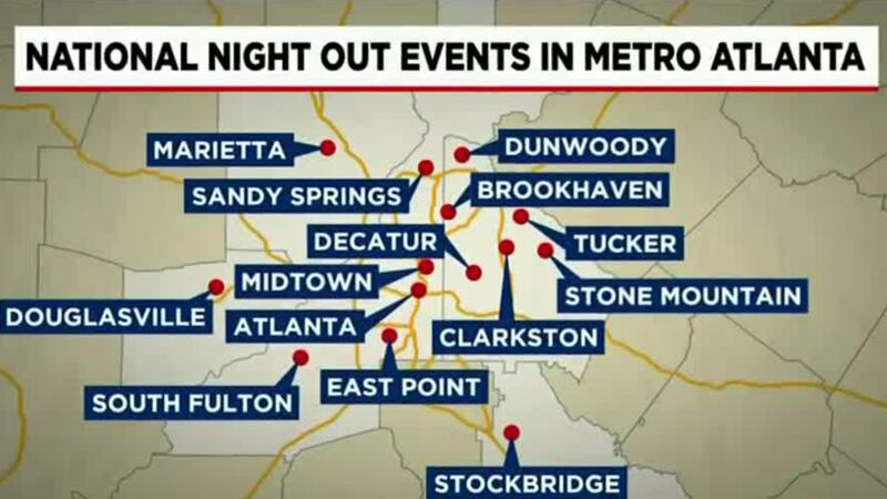 Police agencies host ‘National Night Out’ events across metro Atlanta