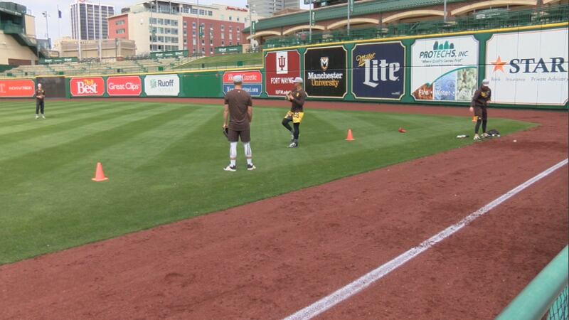 Just days away from their season opener, the Fort Wayne TinCaps hit the diamond at Parkview...