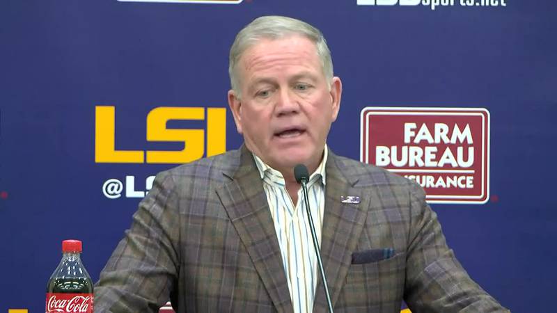 LSU head football coach Brian Kelly recapped his team’s loss to Texas A&M and looked ahead to...