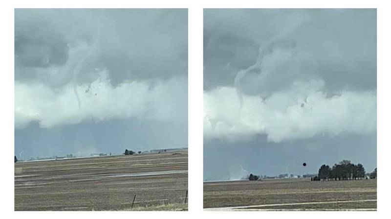 A EF-U tornado briefly touched down in a field in Van Wert County Wednesday afternoon.