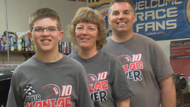 The Moyer family supports 12-year-old Parker.