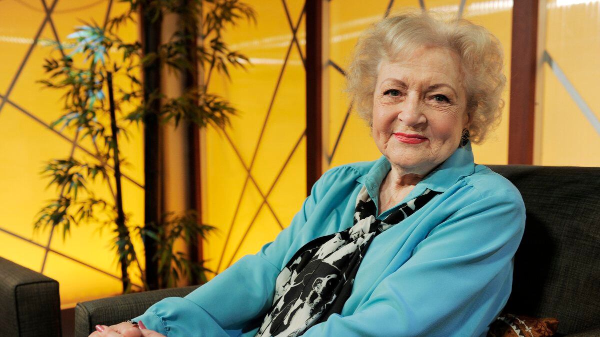FILE - Actress Betty White poses for a portrait following her appearance on the television talk...