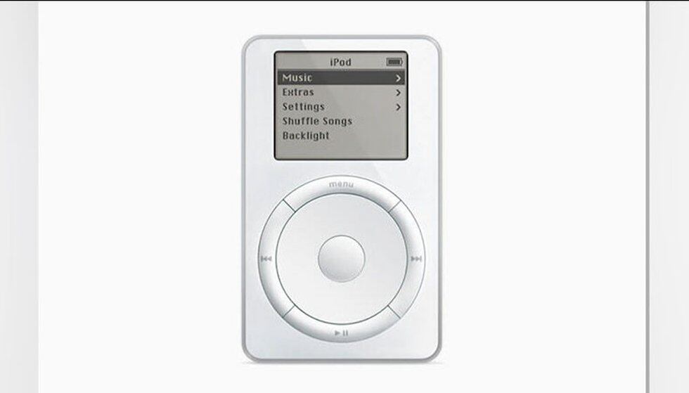 The iPod was the first portable MP3 player that could hold up to a thousand songs.