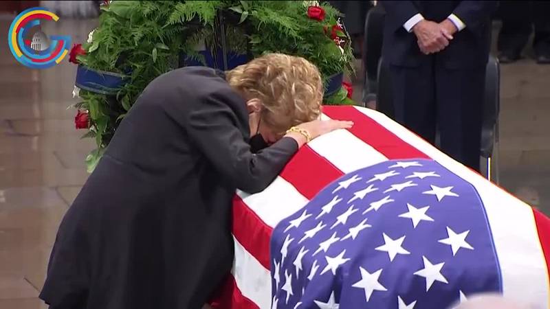Bob Dole honored at US Capitol with lying in state ceremony