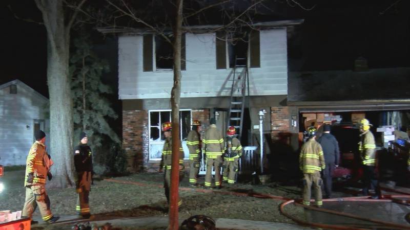 Two men were found dead inside a home that was engulfed in flames on Tuesday, Jan. 5, 2022.