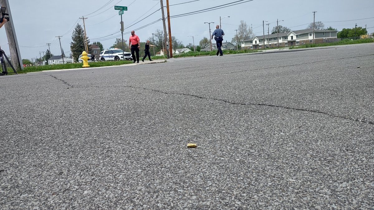 Bullet casings were found in the street at the corner of Creighton and Holton avenues.