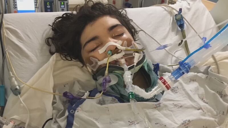 Sky Korbut, 15, has a "long road to recovery" after surviving a car crash in Oregon.