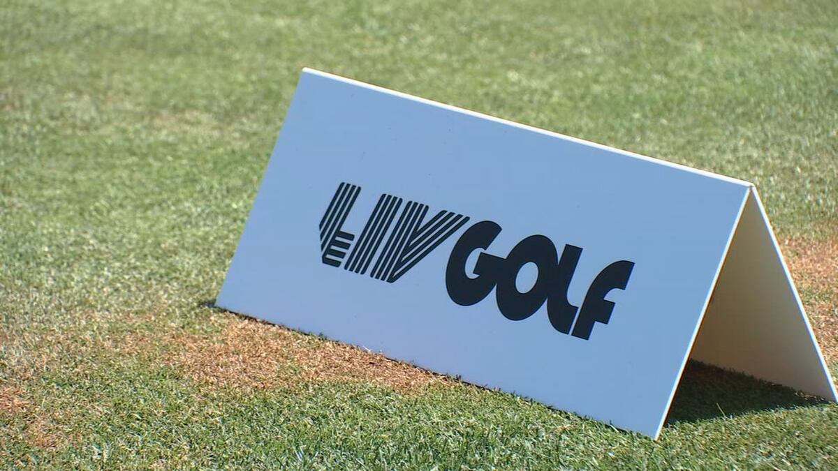FILE -  Golfweek is citing sources as saying LIV Golf is nearing an agreement to buy time with...