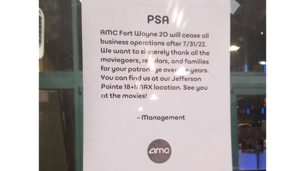 The AMC theater along Dupont Road is now closed for good.