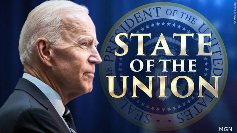 President Joe Biden is scheduled to give his first State of the Union Address Tuesday night.