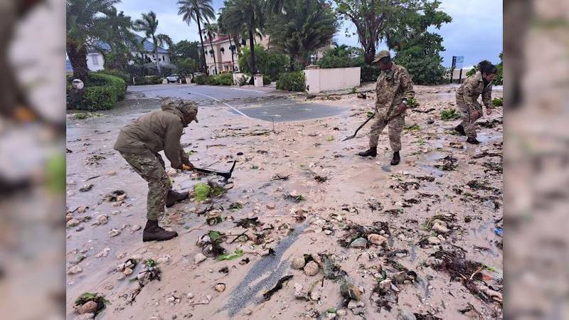 The Cayman Islands Regiment assisted residents after Hurricane Ian hit Grand Cayman on Monday,...