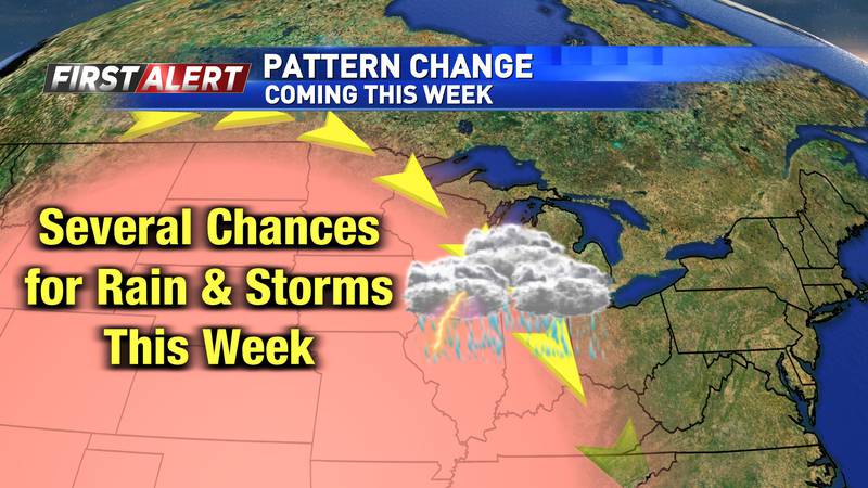 Several rounds of rain and storms are possible going into the new workweek.