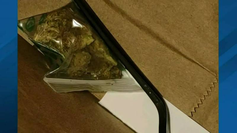 A DoorDash customer says he found marijuana inside a bag of delivered food.