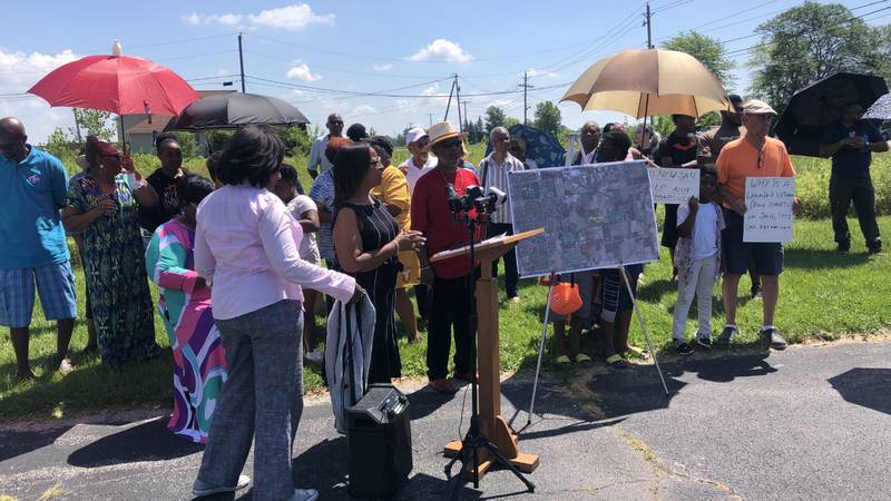 City council members join southeast side residents to express frustration with proposed jail...