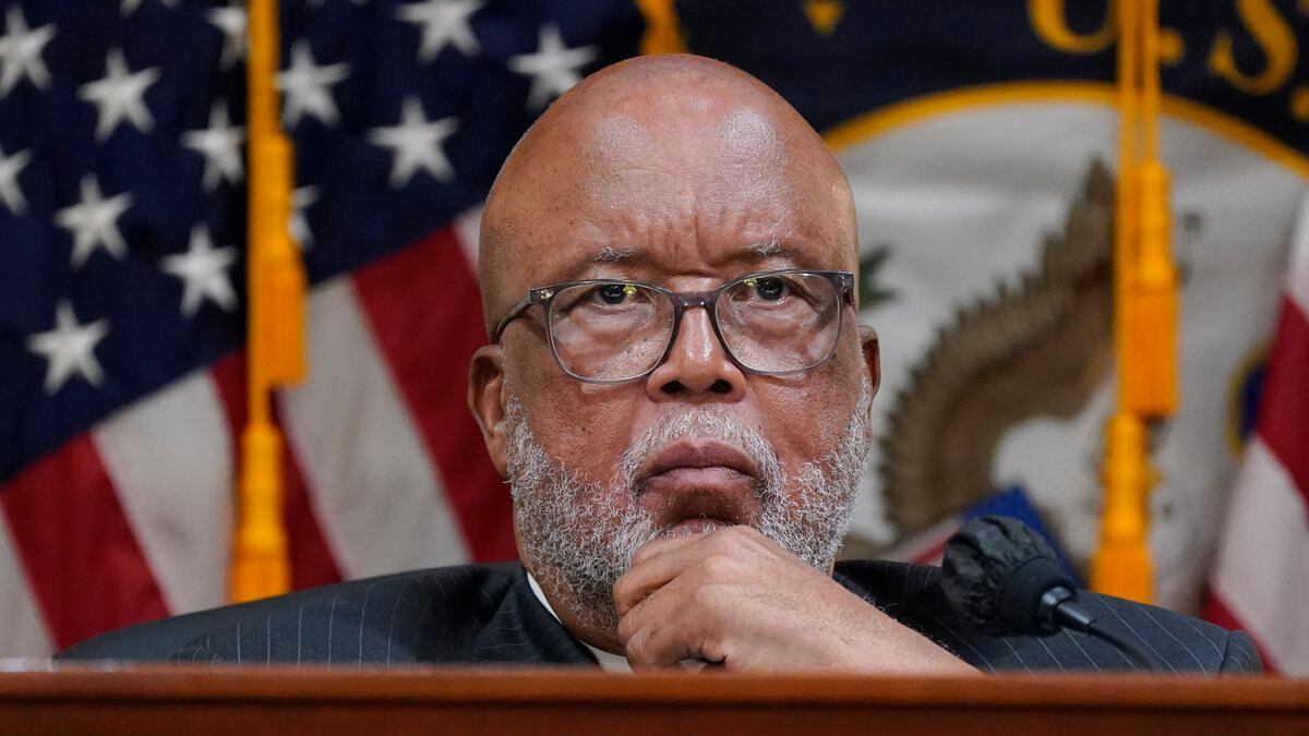 FILE - Chairman Bennie Thompson, D-Miss., listens as the House select committee investigating...