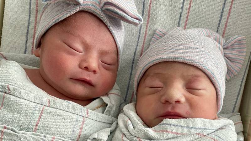 Aylin and Alfredo Trujillo were born 15 minutes apart, making them born on different days,...