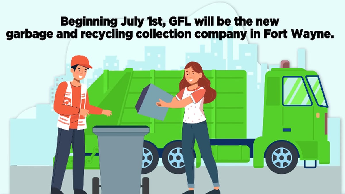 GFL officially takes over as Fort Wayne's trash and recycling service provider on July 1.