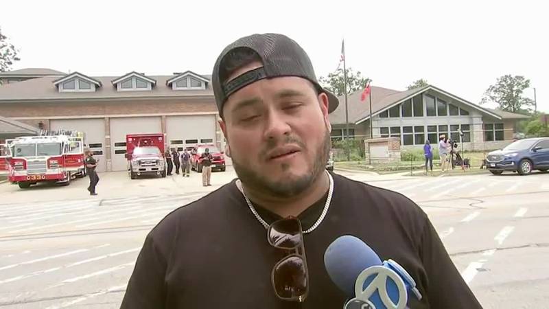 A father says he hid his son inside a dumpster when a shooter opened fire on a July 4 parade in...