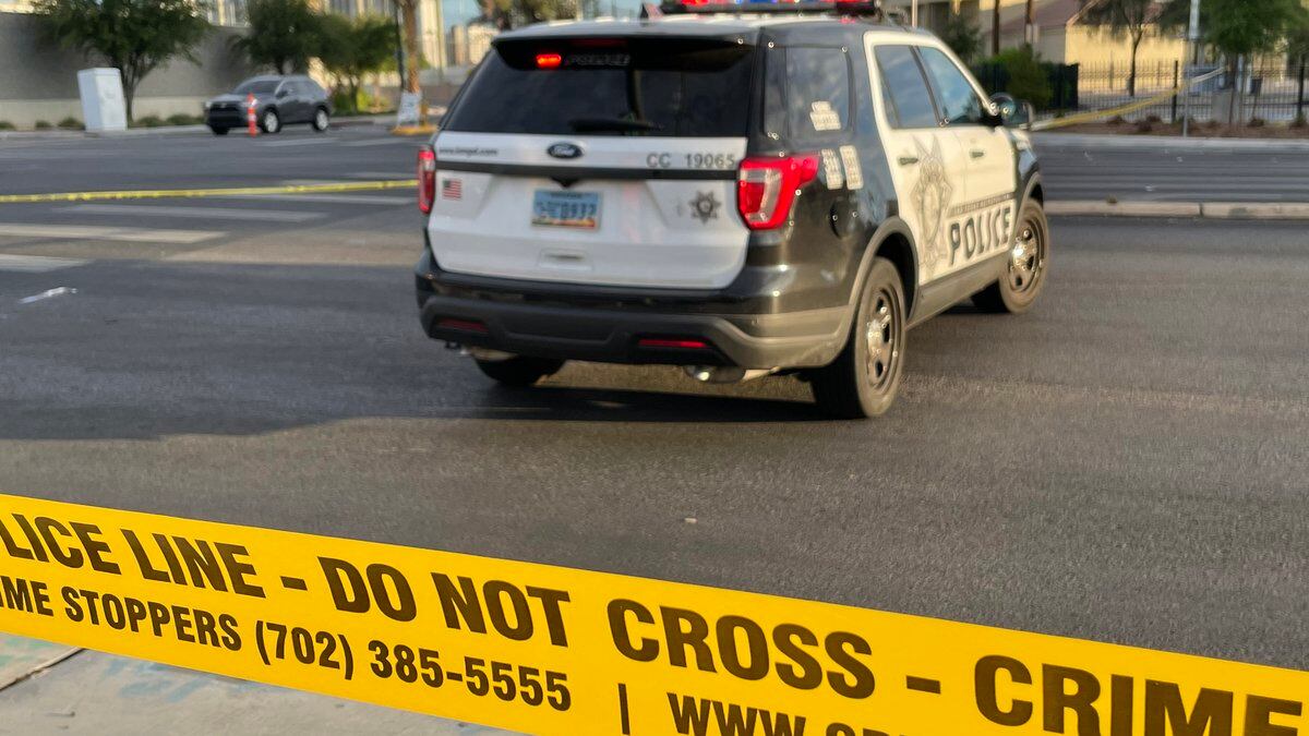 Las Vegas police said a woman was stabbed and killed while sleeping outside of a business.