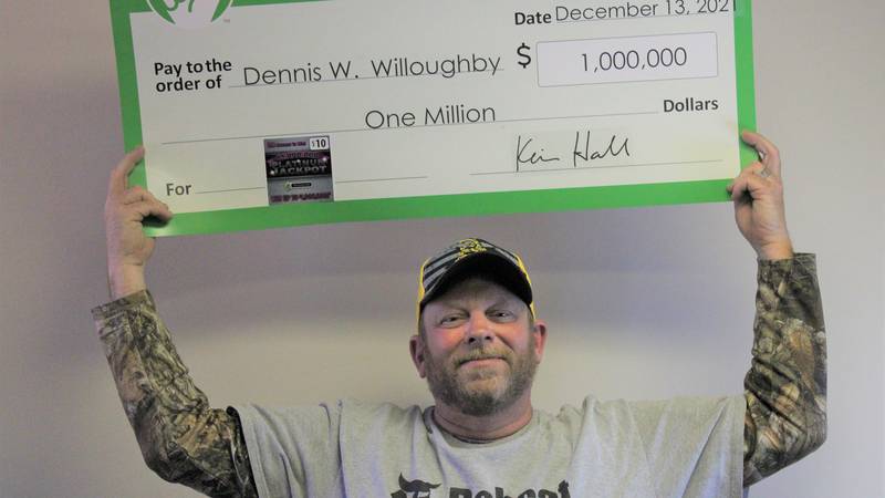 Dennis Willoughby bought a winning $1,000,000 Platinum Jackpot ticket while picking up milk for...