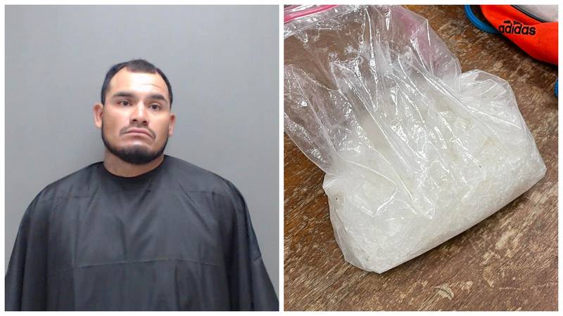Pedro Serrano, 33, was charged with possession of a controlled substance and resisting arrest.