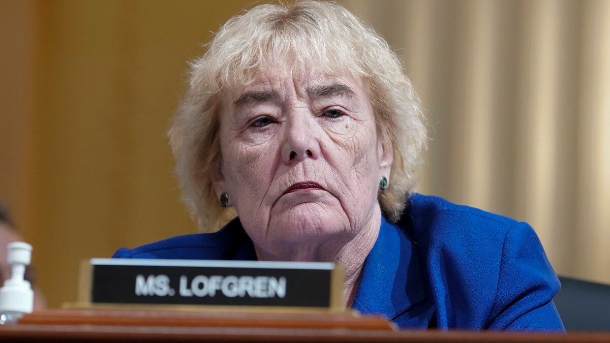 FILE - Rep. Zoe Lofgren, D-Calif., listens as the House select committee investigating the Jan....