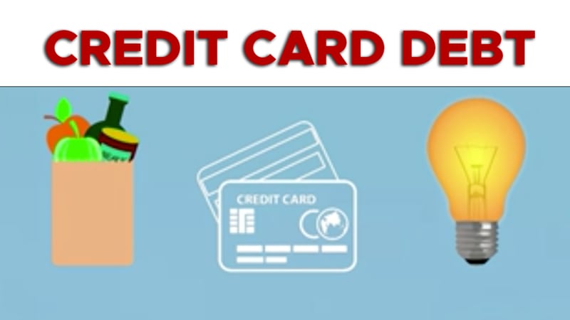 credit card debt graphic
