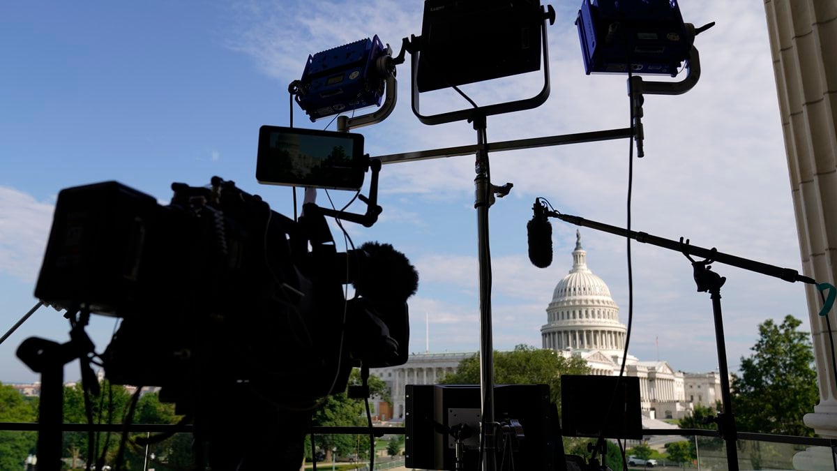 Media set up before the House select committee investigating the Jan. 6 attack on the U.S....