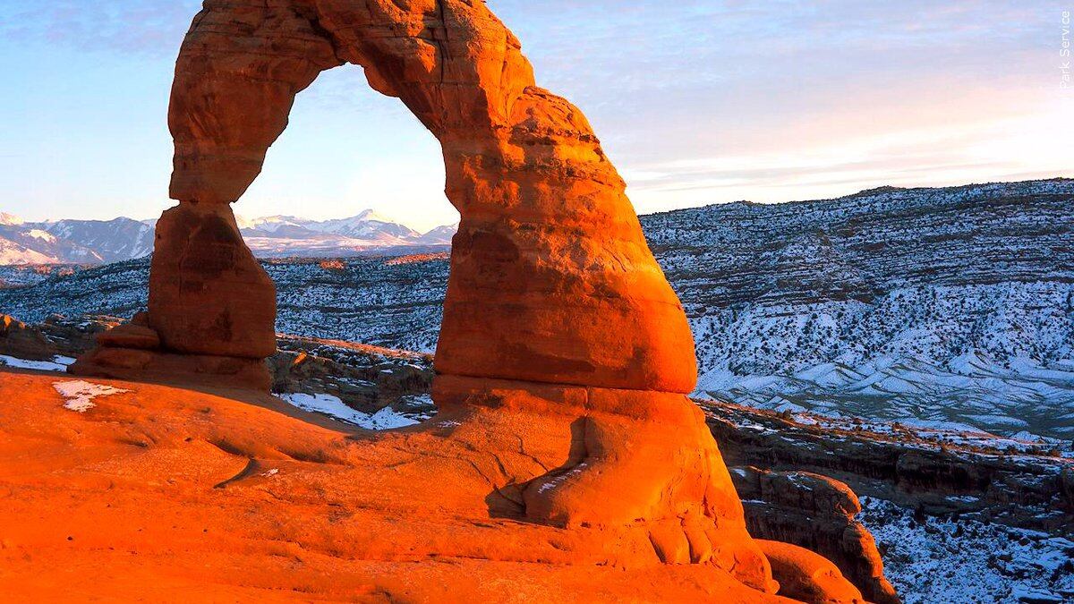 This photo from 2006 shows the Delicate Arch in Utah. The National Park Service is waiving...