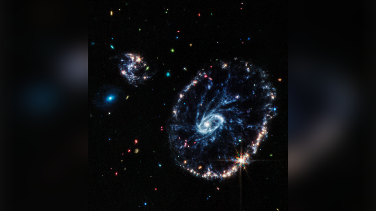 Webb’s observations show that the Cartwheel Galaxy is in a very transitory stage and will...